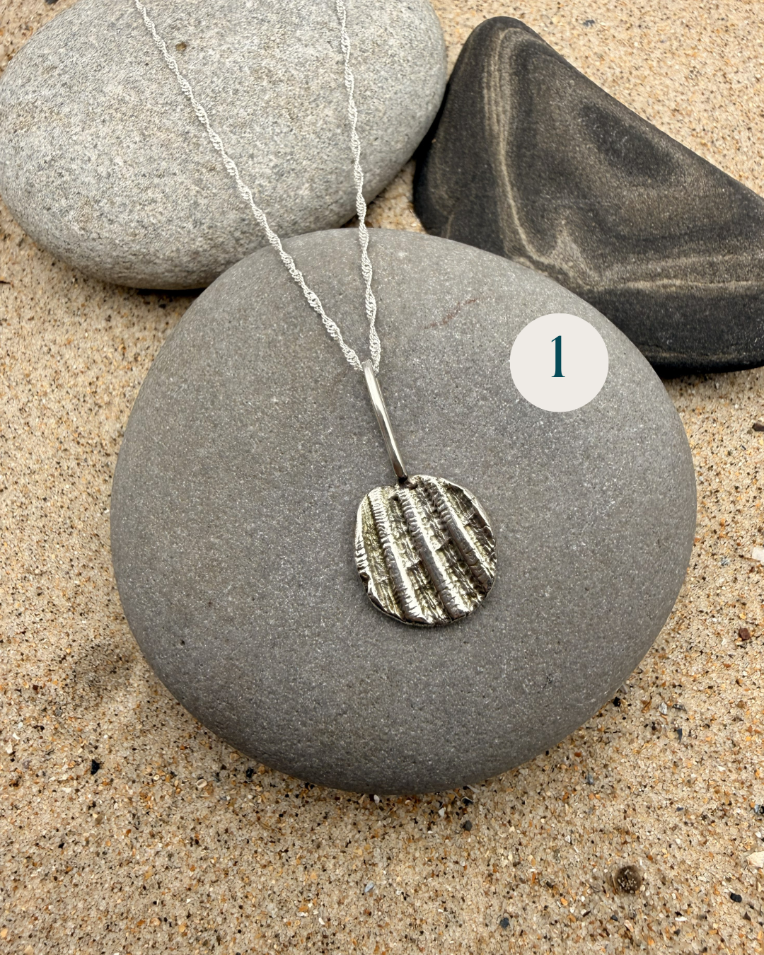 Sea Shell Impression Pendants