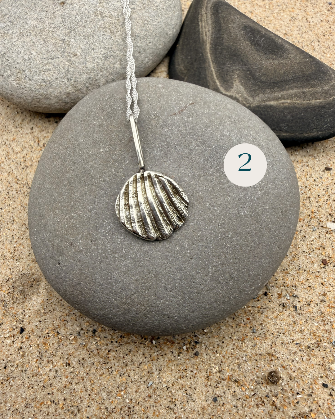 Sea Shell Impression Pendants