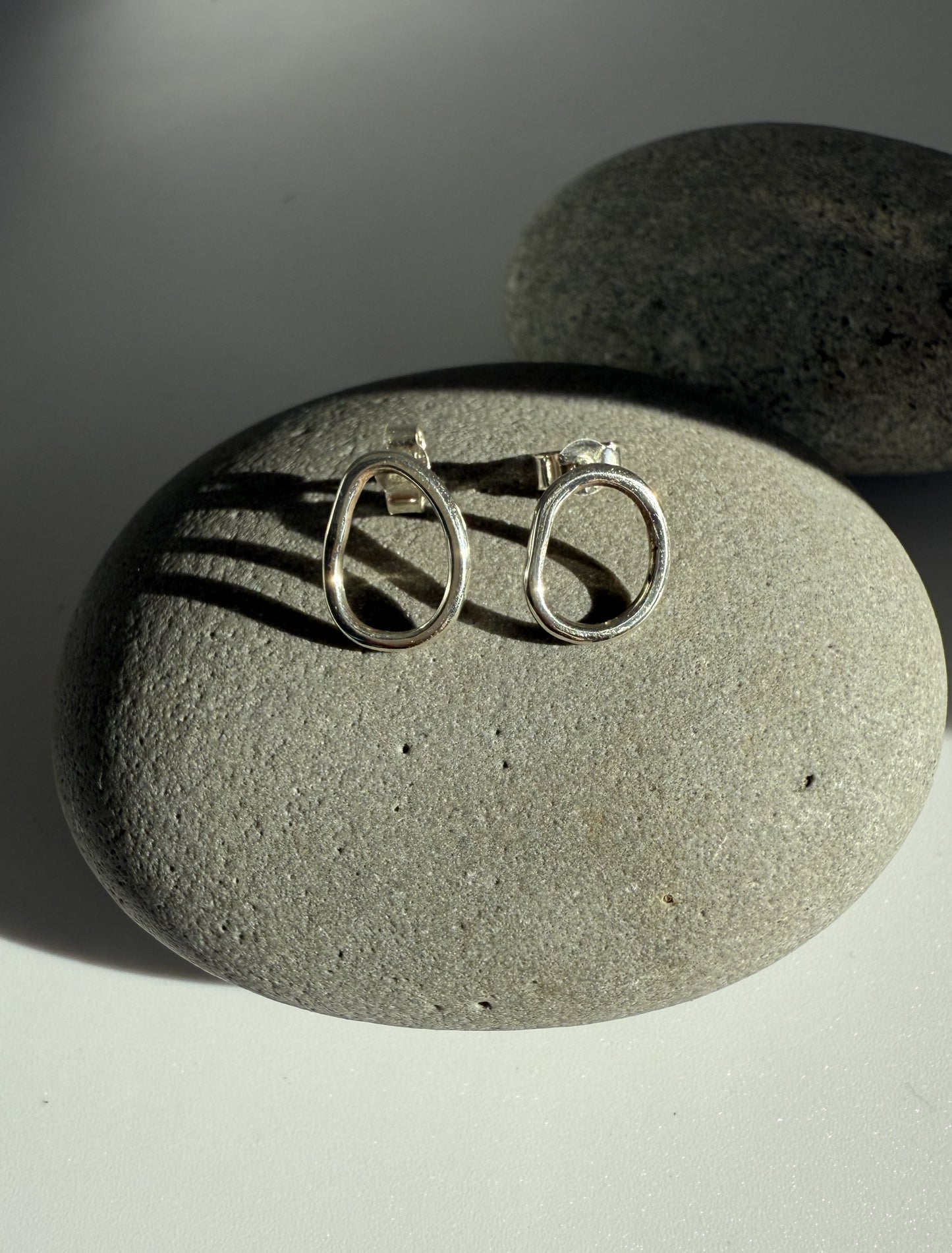 River Pebble Stud Earrings