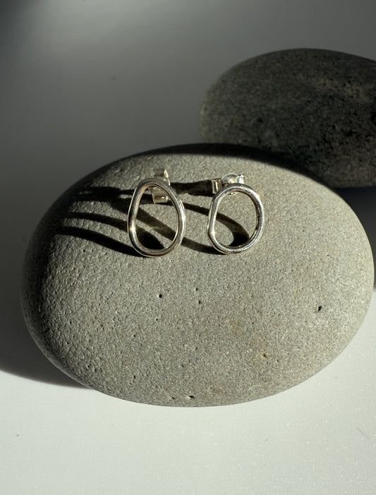 River Pebble Stud Earrings