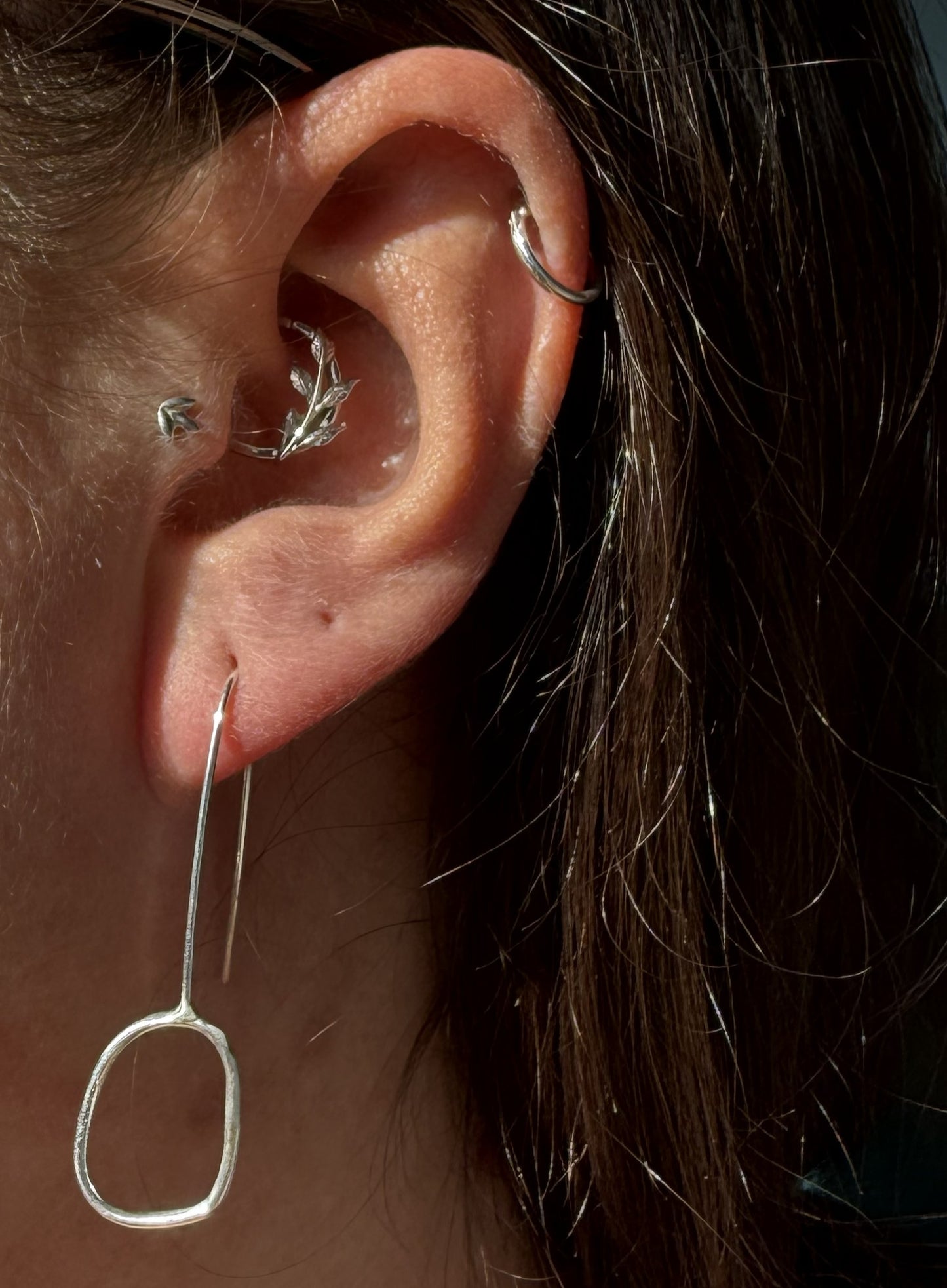 River Pebble Drop Earrings