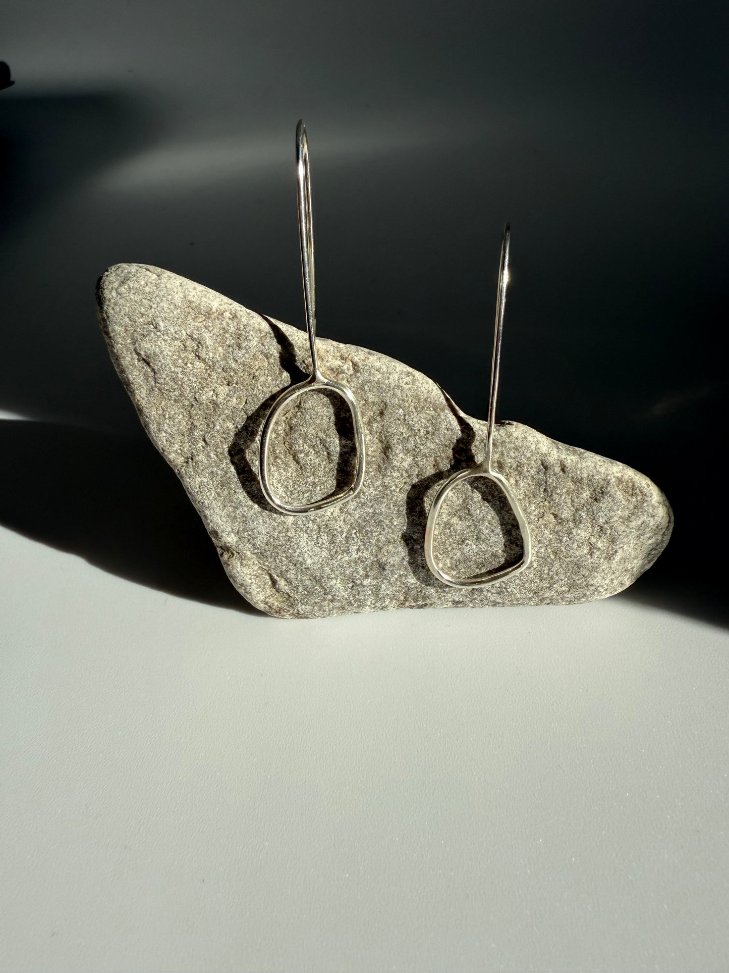 River Pebble Drop Earrings