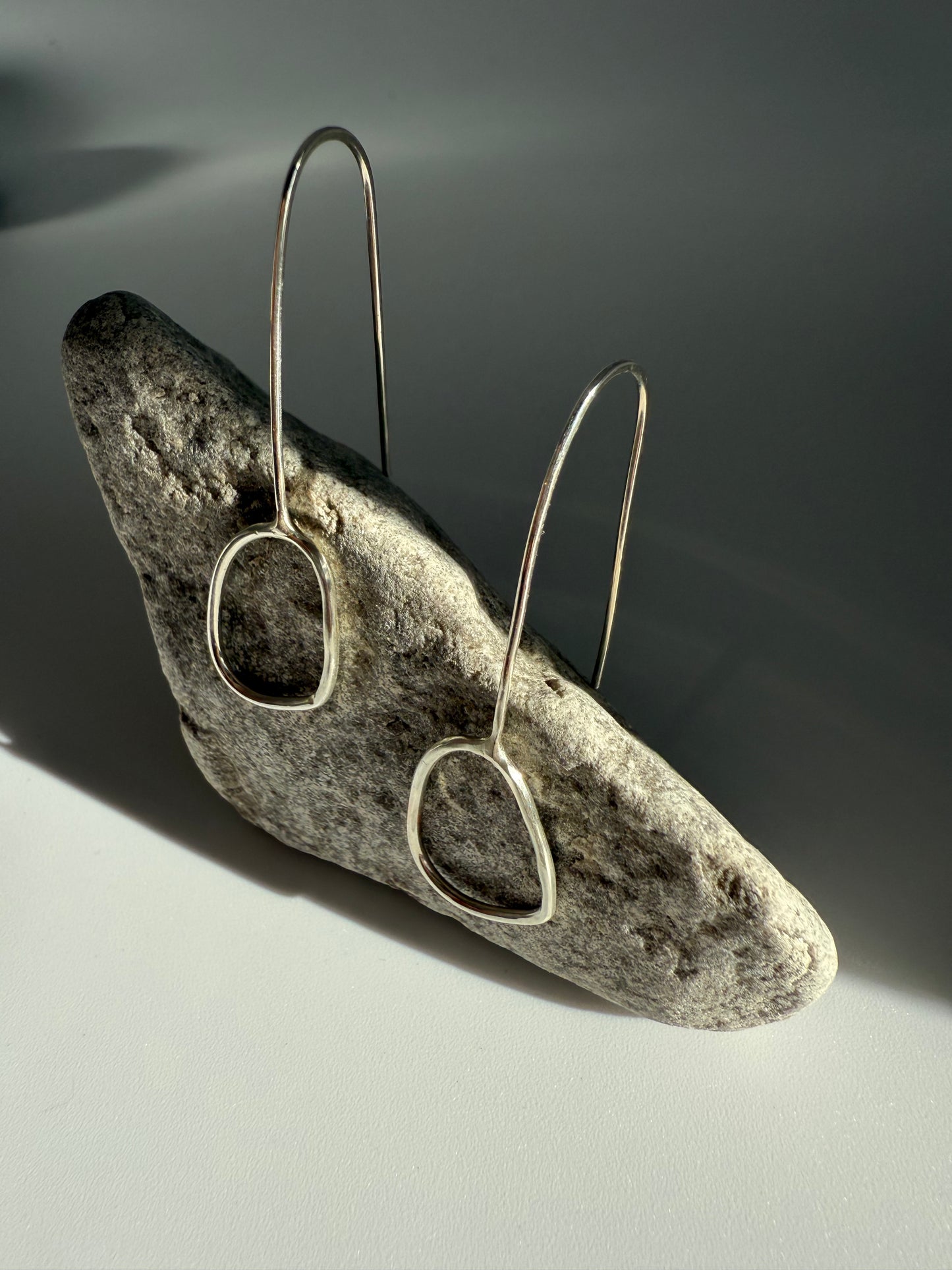 River Pebble Drop Earrings