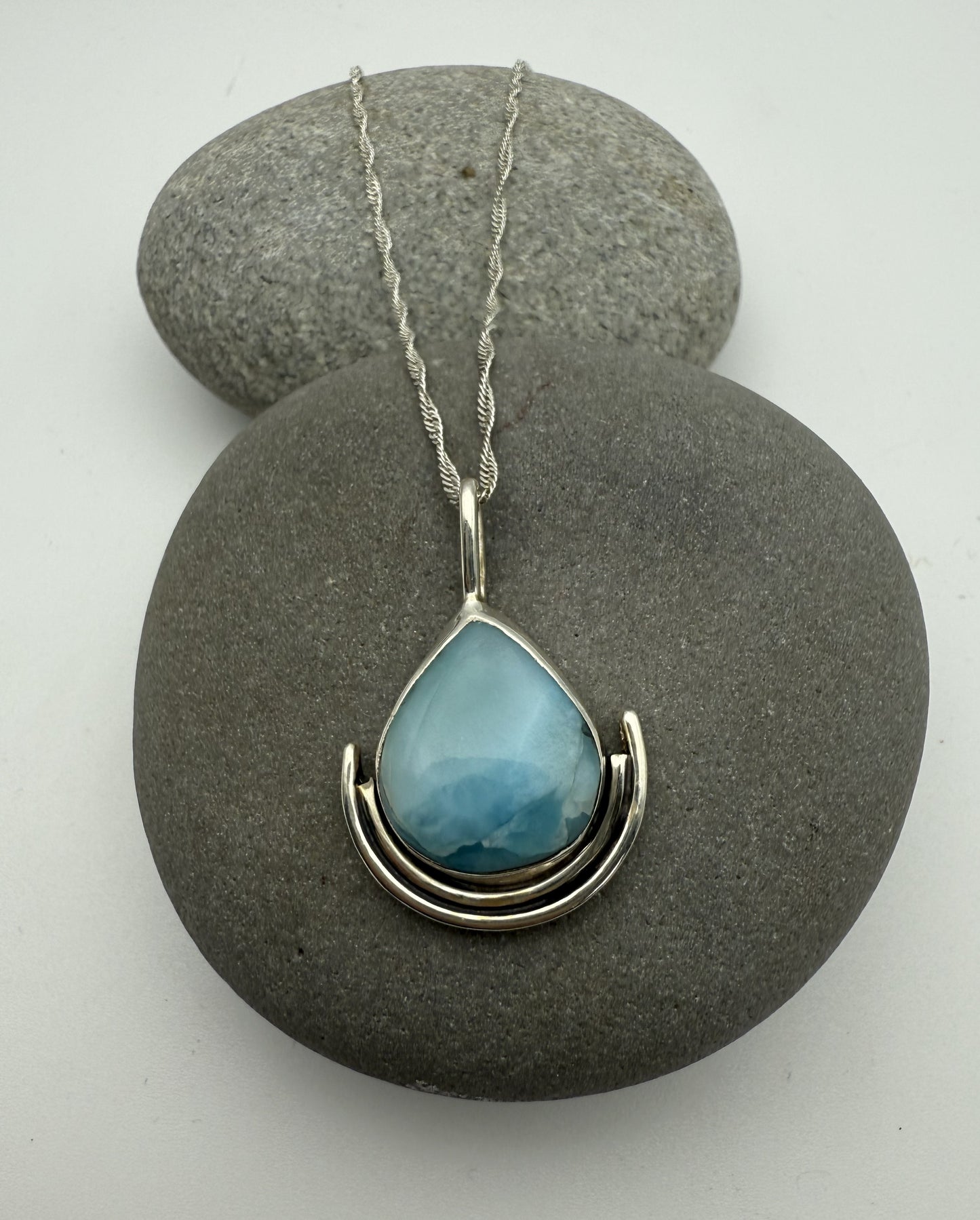 Mermaid Tear Larimar Pendant