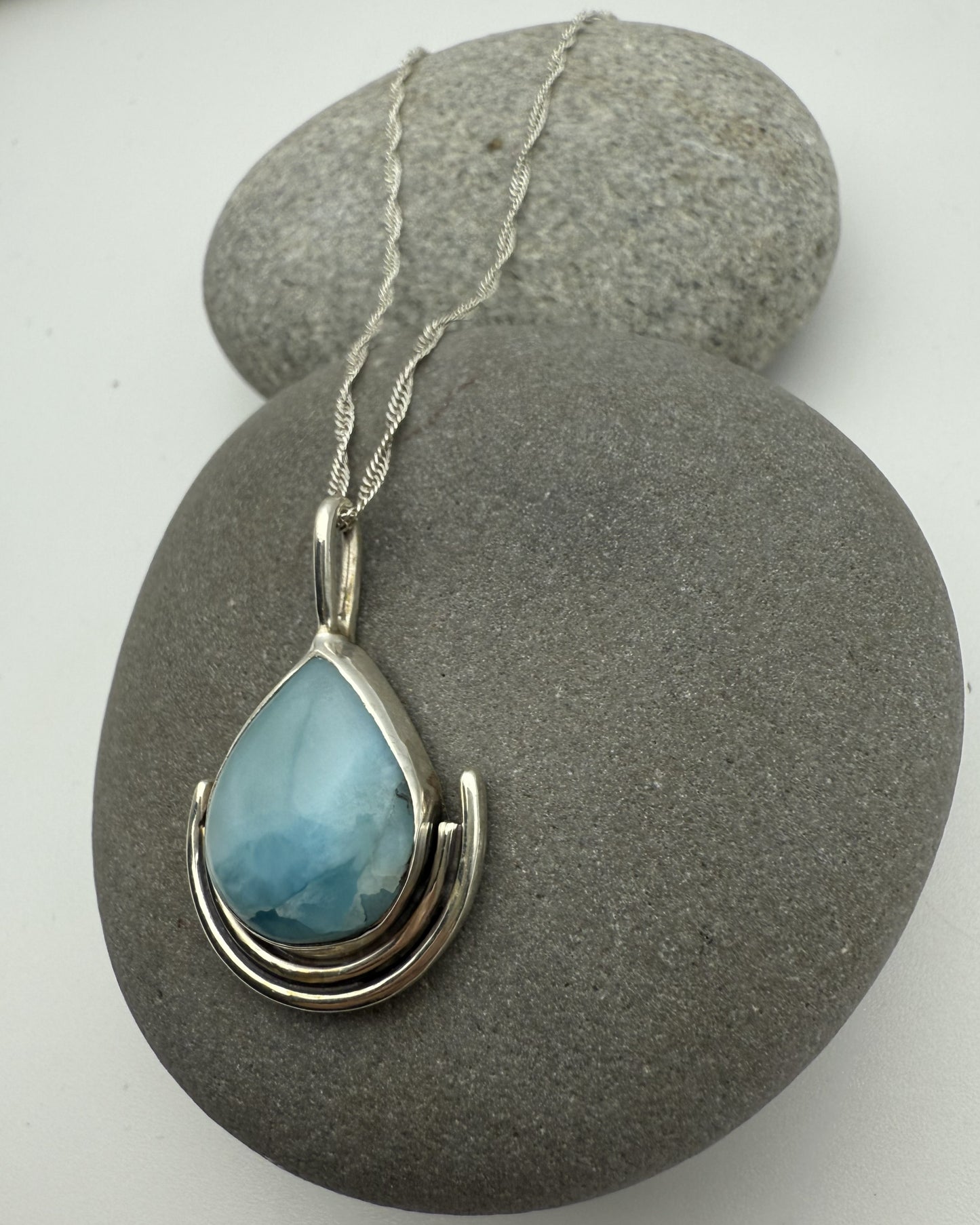 Mermaid Tear Larimar Pendant
