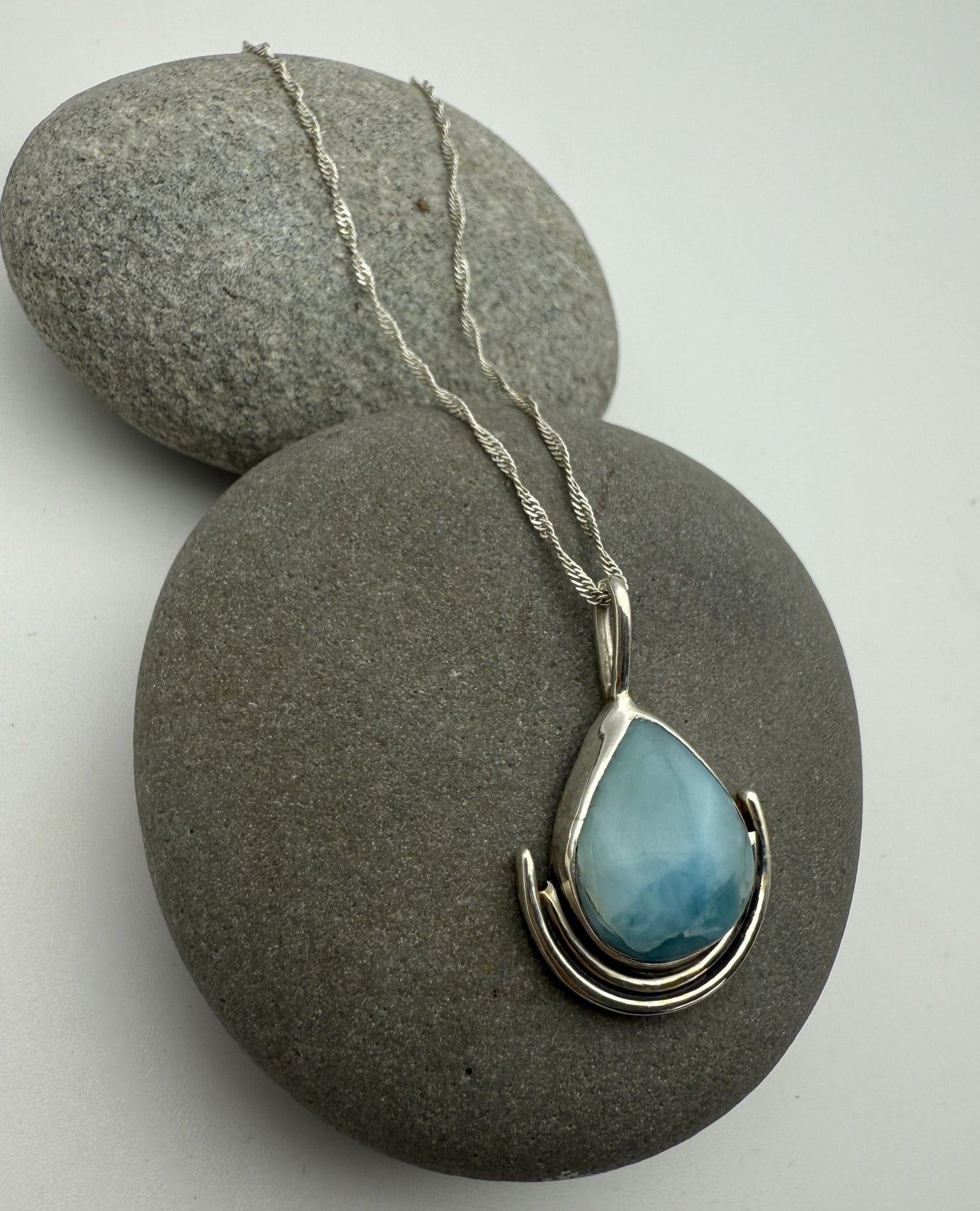 Mermaid Tear Larimar Pendant