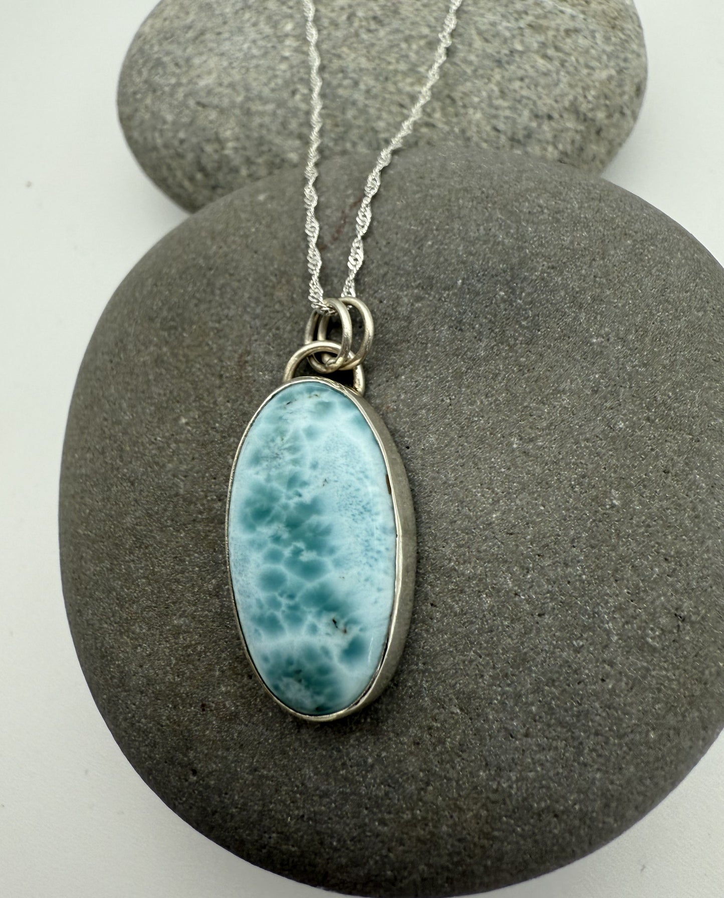 Waves Larimar Pendant