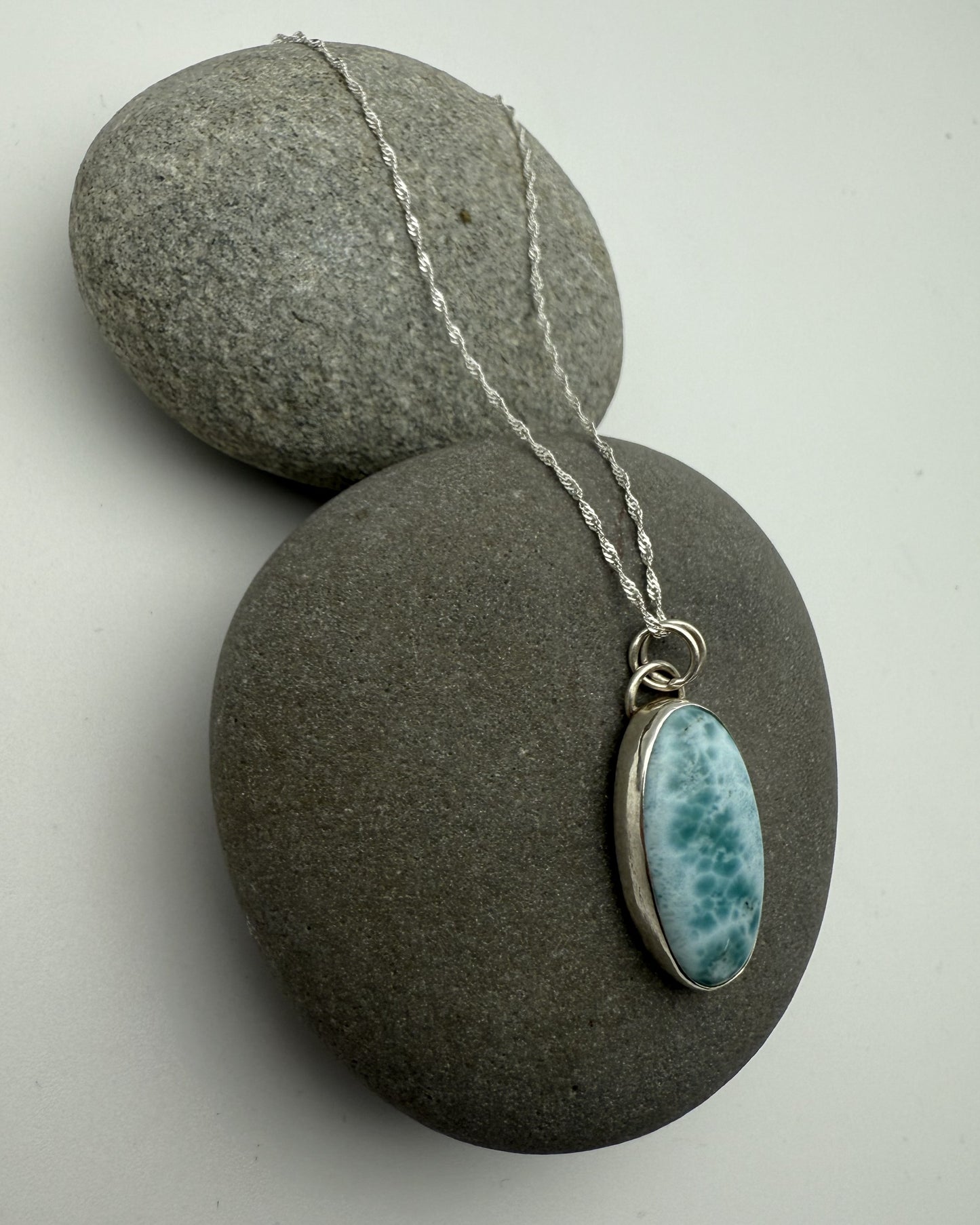 Waves Larimar Pendant