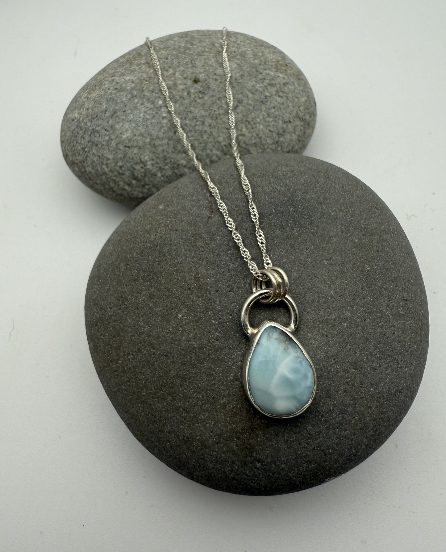 Larimar Droplet Necklace (Multiple Available!)