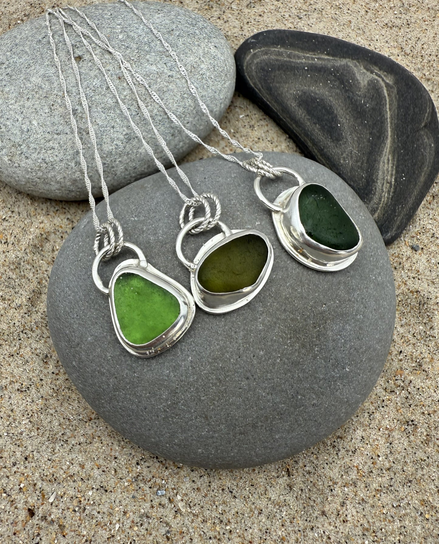 Seaham Sea Glass Pendants (Multiple Available!)