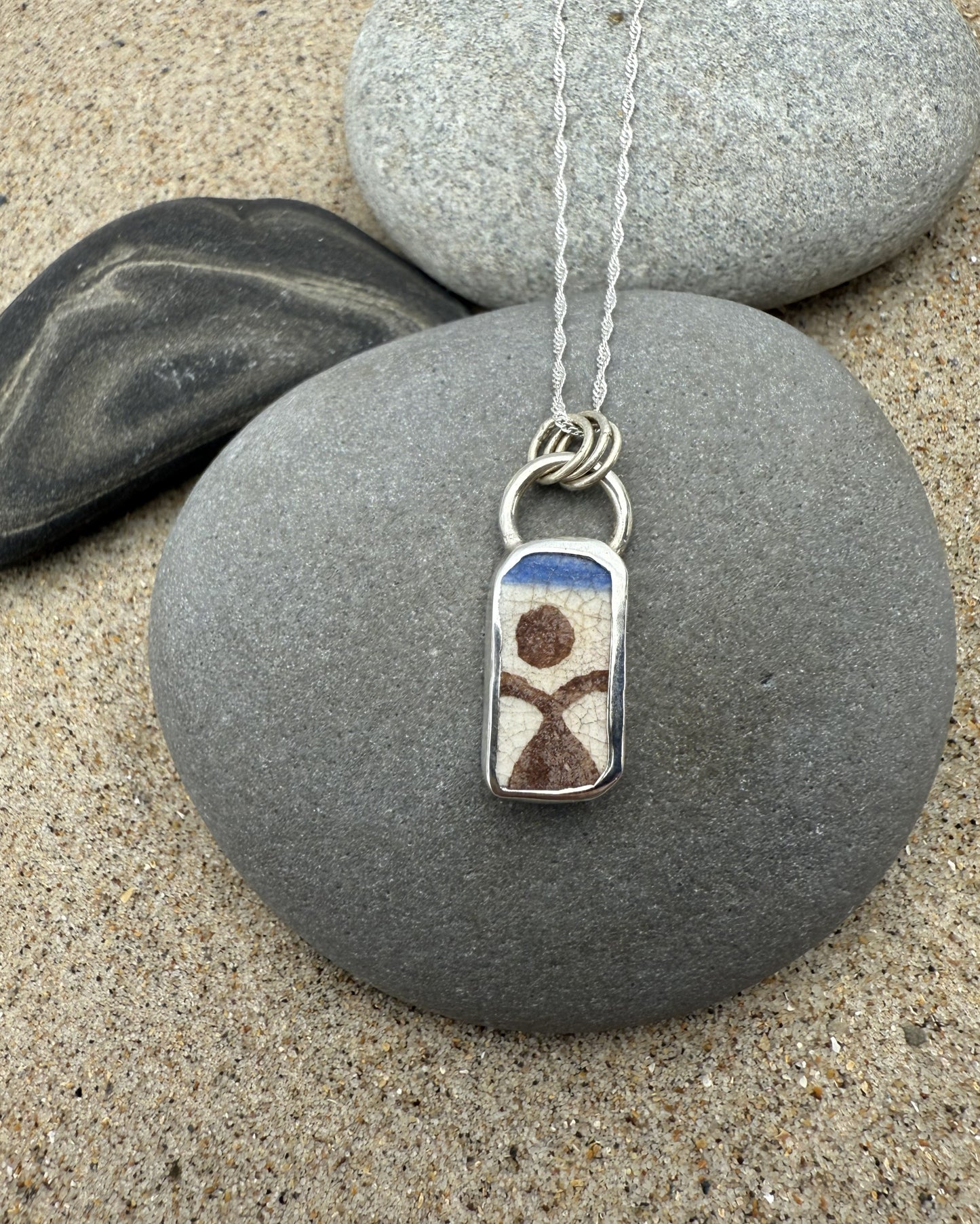 Sea Pottery Pendant - Little woman