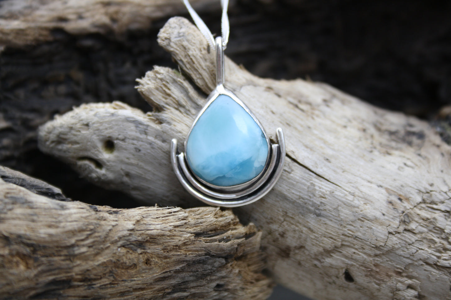 Mermaid Tear Larimar Pendant
