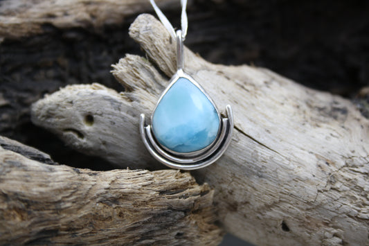 Mermaid Tear Larimar Pendant