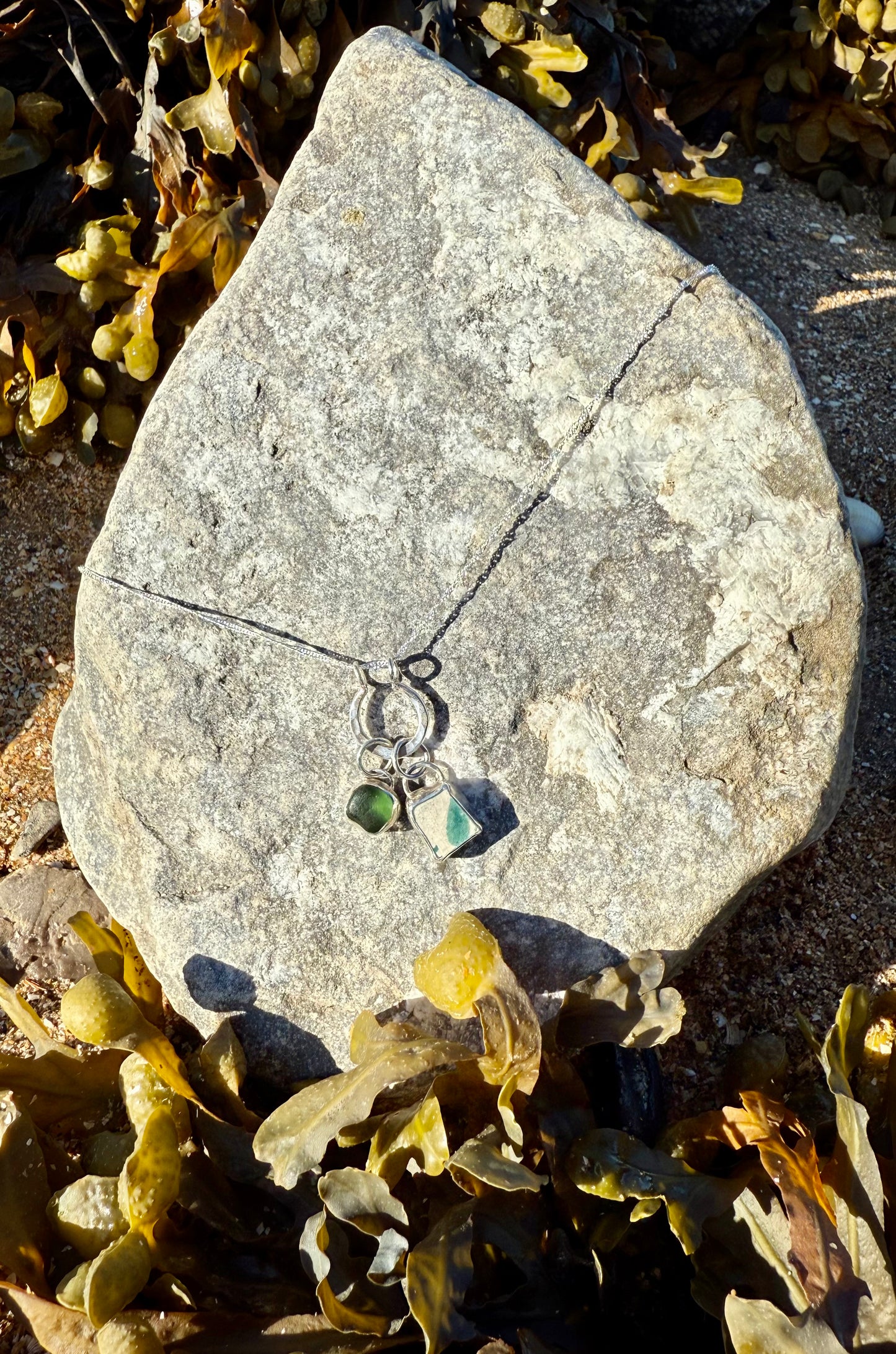 Ocean Treasures Charm Necklace- Green