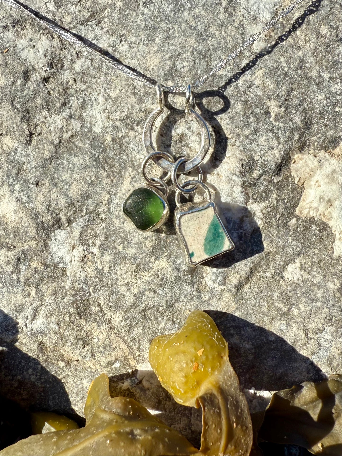 Ocean Treasures Charm Necklace- Green